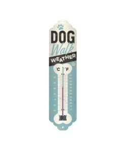 Dog walk weather thermometer