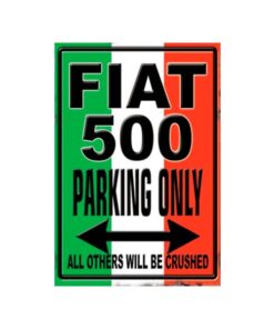 Fiat 500 parkeerbord
