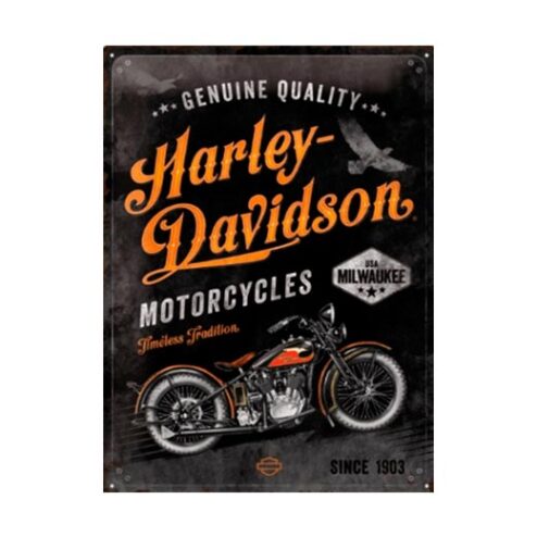 Genuine quality Harley Davidson - metalen bord