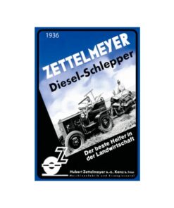 Zettelmeyer Diesel Schlepper - metalen bord