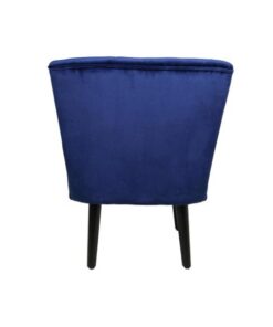 Hadid velours fauteuil blauw