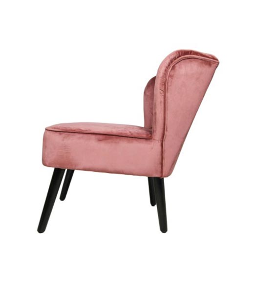 Ongeschikt Installatie Glimp Hadid velours fauteuil roze 