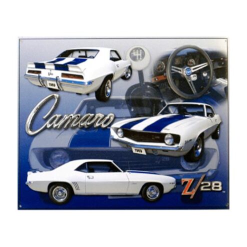 Camaro z28 - metalen bord