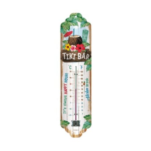 Tiki bar thermometer