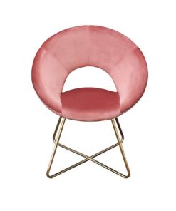 Bella velours fauteuil roze