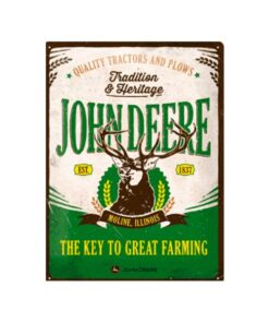 John Deere great farming - metalen bord