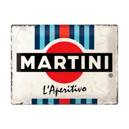 Martini l'aperitivo - metalen bord