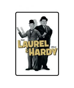Stan Laurel & Oliver Hardy - metalen bord