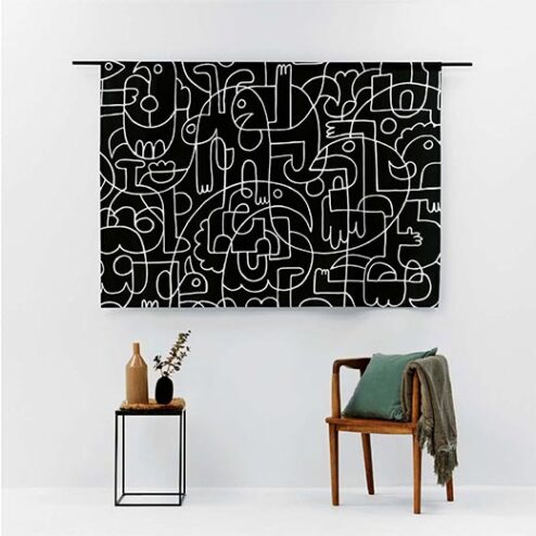 Wandkleed 'Doodles' - Urban Cotton