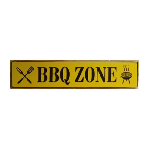 Bbq zone - metalen bord