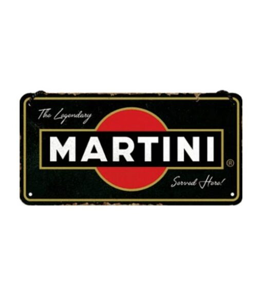 Legendary Martini - metalen bord