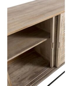 Medina dressoir riet mangohout