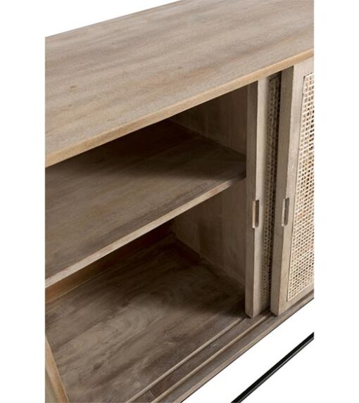 Medina dressoir riet mangohout