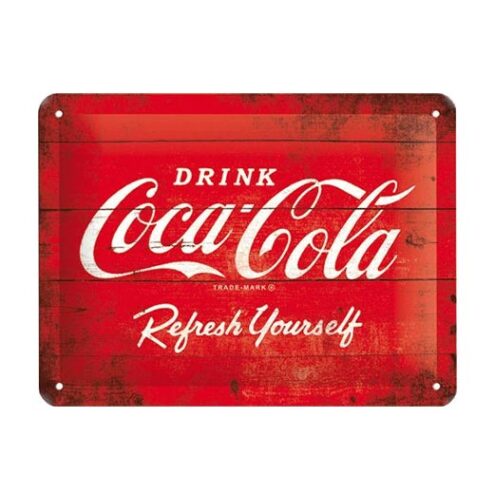 Drink Coca Cola rood - metalen bord