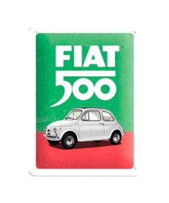 Fiat 500 - metalen bord