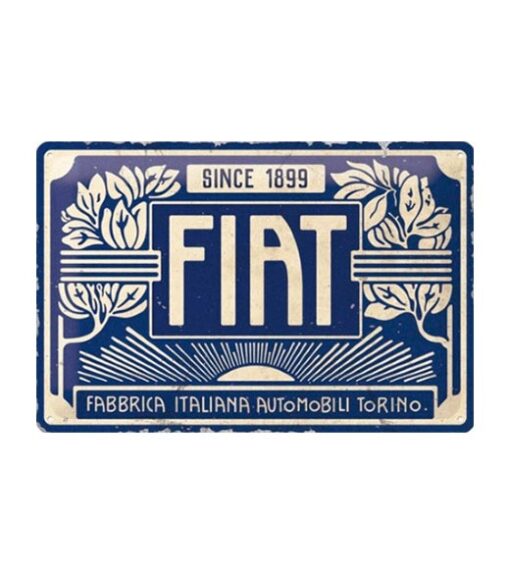 Fiat sinds 1899 - metalen bord