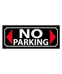 No Parking zone - metalen bord