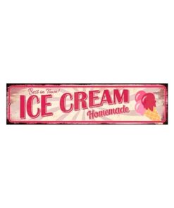 Best in town ice cream - metalen bord