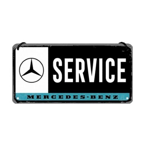 Mercedes service - metalen bord