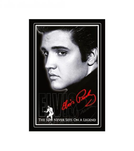 The sun never sets on a legend Elvis Presley - metalen bord