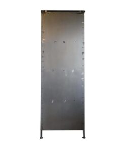 Cambo vitrinekast industrieel zwart metaal 2 deuren
