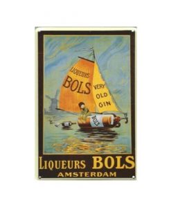 Liqueurs BOLS Amsterdam - metalen bord