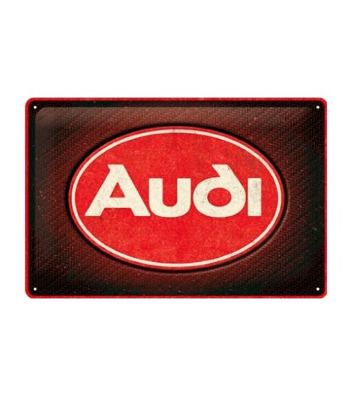 Audi logo - metalen bord