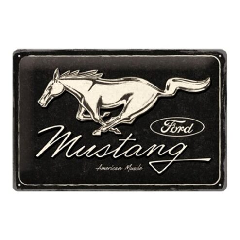 Ford mustang Paard - metalen bord