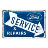 Ford service & repair blauw - metalen bord