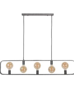 Pike 5-lichts hanglamp industrieel