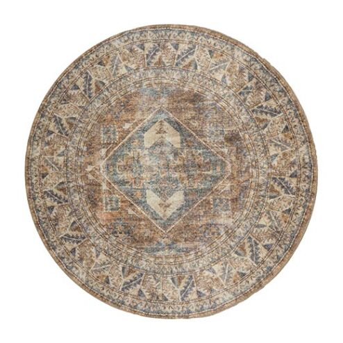 Zareen vloerkleed vintage rond