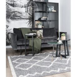 Casablanca vloerkleed hoogpolig rechthoek grijs