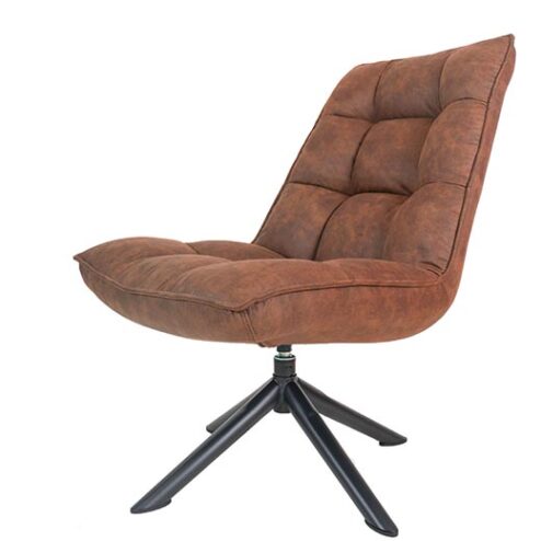 Adaline microvezel fauteuil cognac