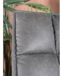 Adaline microvezel fauteuil grijs
