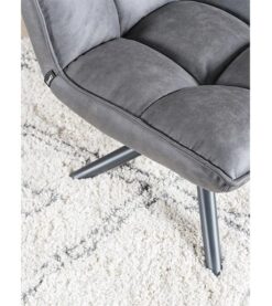 Adaline microvezel fauteuil grijs