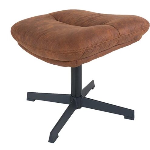 Adaline microvezel hocker cognac