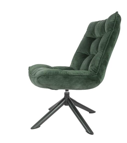 Adaline velvet fauteuil army groen