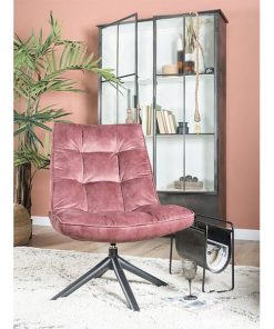 Adaline velvet fauteuil roze