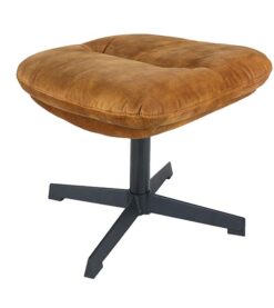 Adaline velvet hocker goud