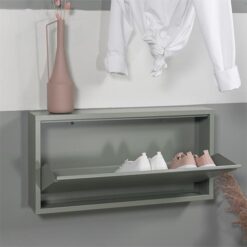 Pippen industrieel schoenenkast 1 lade groen metaal