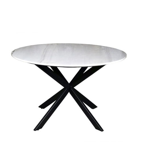 Eettafel Jacky Marmer Wit 120 cm