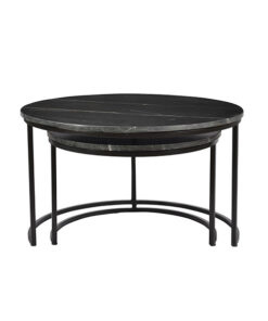 Salontafel Jamie Marmer Zwart set van 2