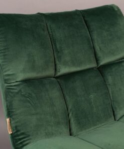 Dutchbone lounge fauteuil Bar velvet groen
