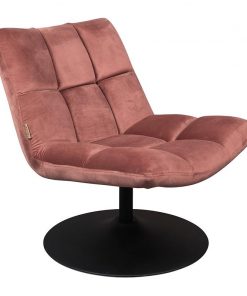 Dutchbone lounge fauteuil Bar velvet oud roze
