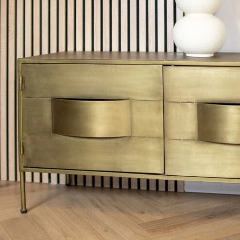 Loua tv meubel goud 170cm