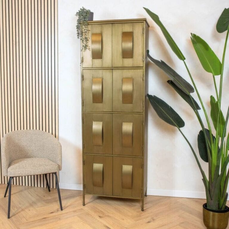 Loua wandkast goud 62cm