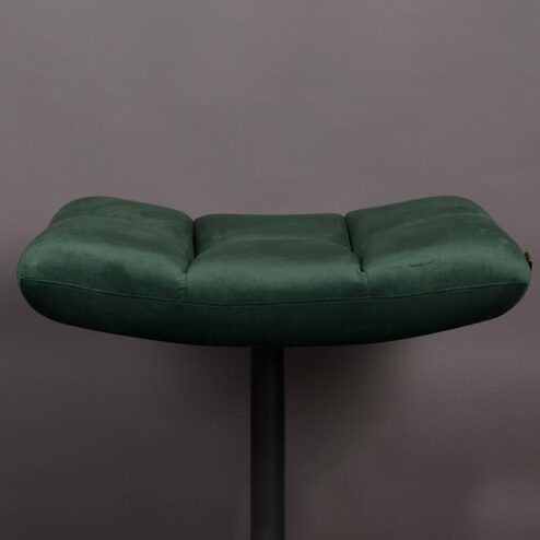 Dutchbone Hocker Bar Velvet Groen-1