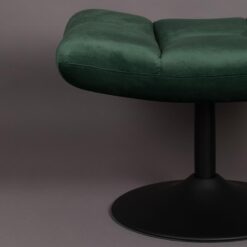 Dutchbone Hocker Bar Velvet Groen-2