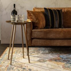 Dutchbone Mahal Vloerkleed Blauw Brick-2