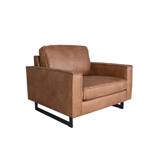 Fauteuil Arezzo Cognac Microvezel